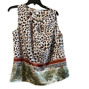 Christoper & Banks leopard print tank top size medium